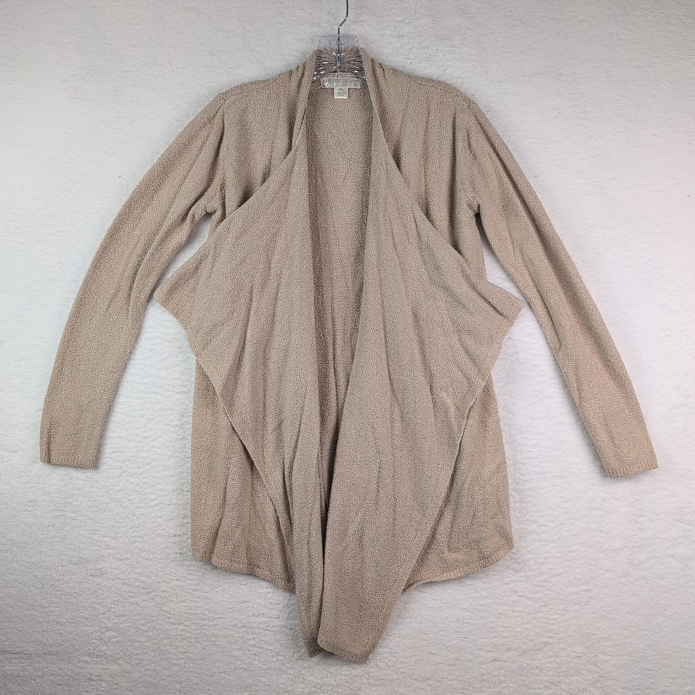 Barefoot Dreams‎ Soft Taupe Cardigan Chic Lite Draped Sweater 436 Size S/M